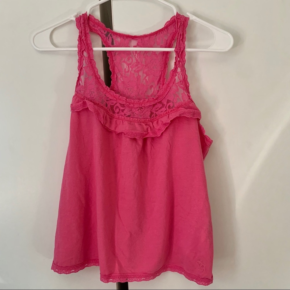 Abercrombie & Fitch Babydoll Lace Straps Tank Top